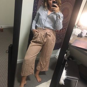 Pink culottes